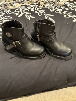 Harley-Davidson Women’s Black Leather Biker Boots Size 7