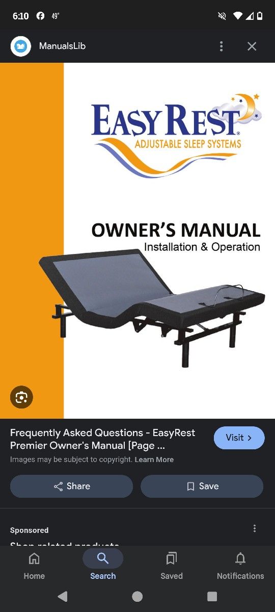 Easy Rest Adjustable Sleep System Bed