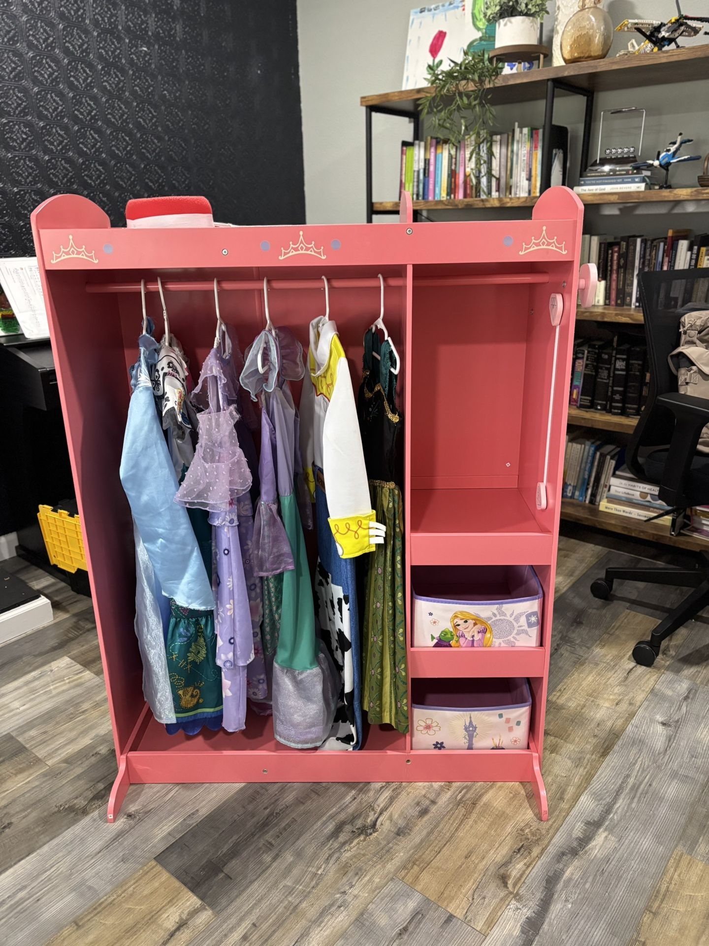 Disney Princess Dress-Up Wardrobe with Costumes