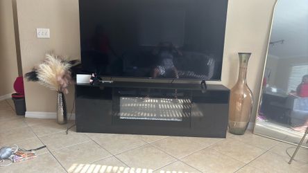 Fireplace TV Stand with LED lights