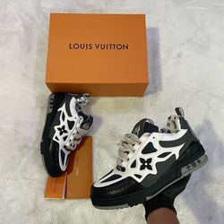 LV Black & White Monogram Skate Sneaker