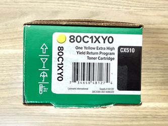 One New Lexmark Replacement Toner/Printer Cartridge 80C1XY0 - Yellow