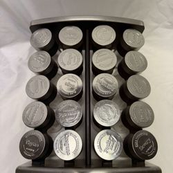 Stainless Steel Olde Thompson 20-Jar Countertop Spice Organizer
