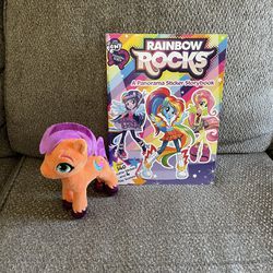 My little pony plush toy with activity book