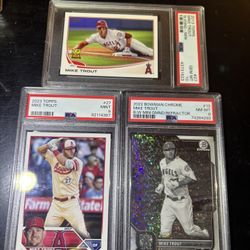 Mike Trout 3 Card Lot