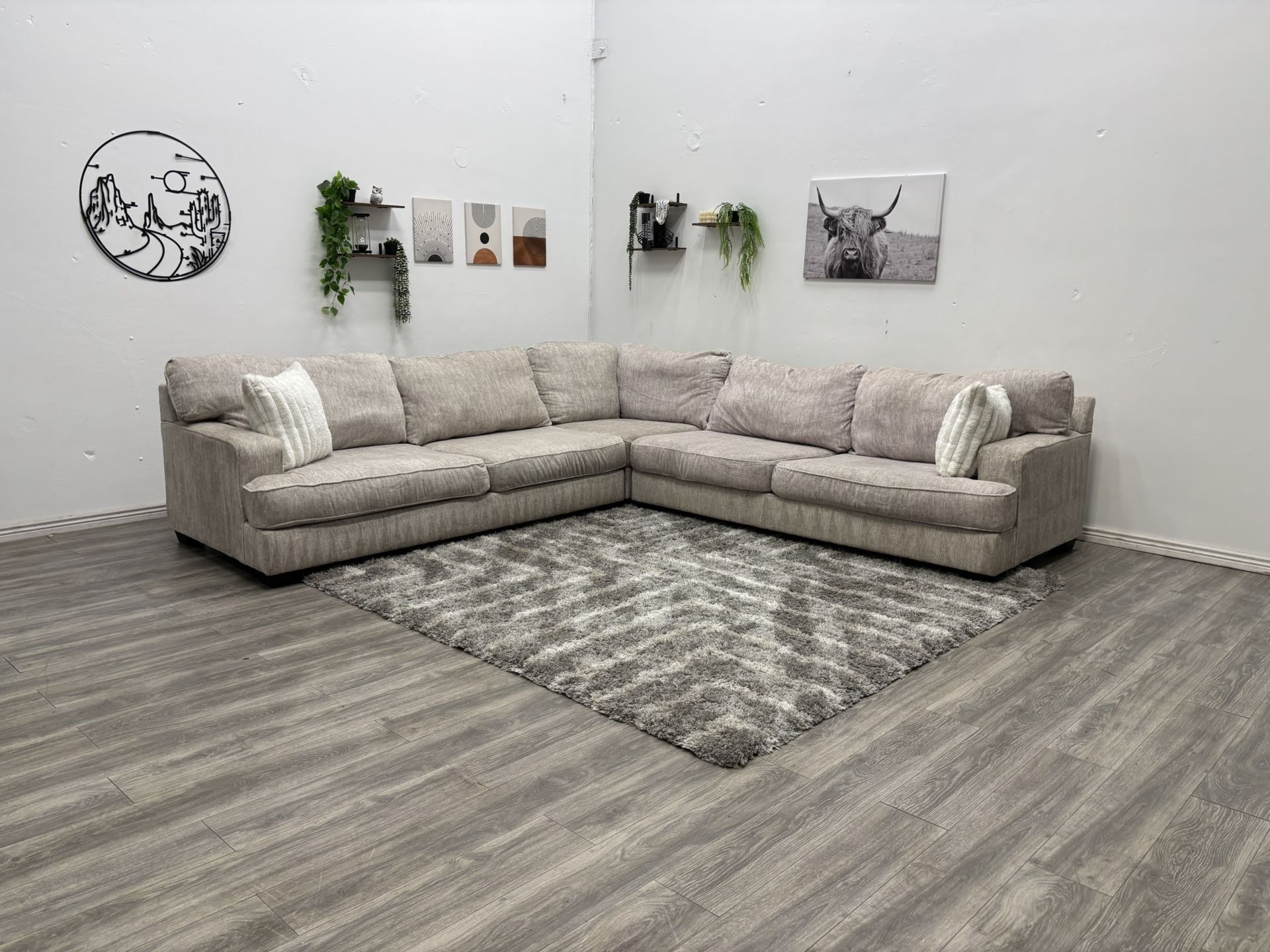 Cream Sectional Couch - Free Delivery 
