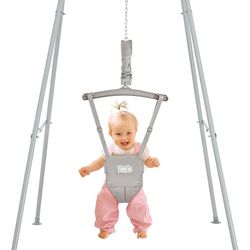 Baby Jumper with Stand for 6-24 Months, Infant Jumper for Indoor/Outdoor Play, Toddler Jumper for Baby Girl/Boy, with Adjustable Chain, Easy to Assemb