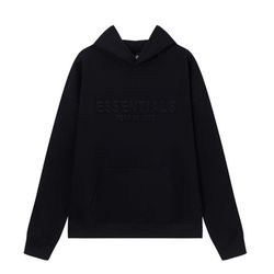 Black On Black Essential Hoodie