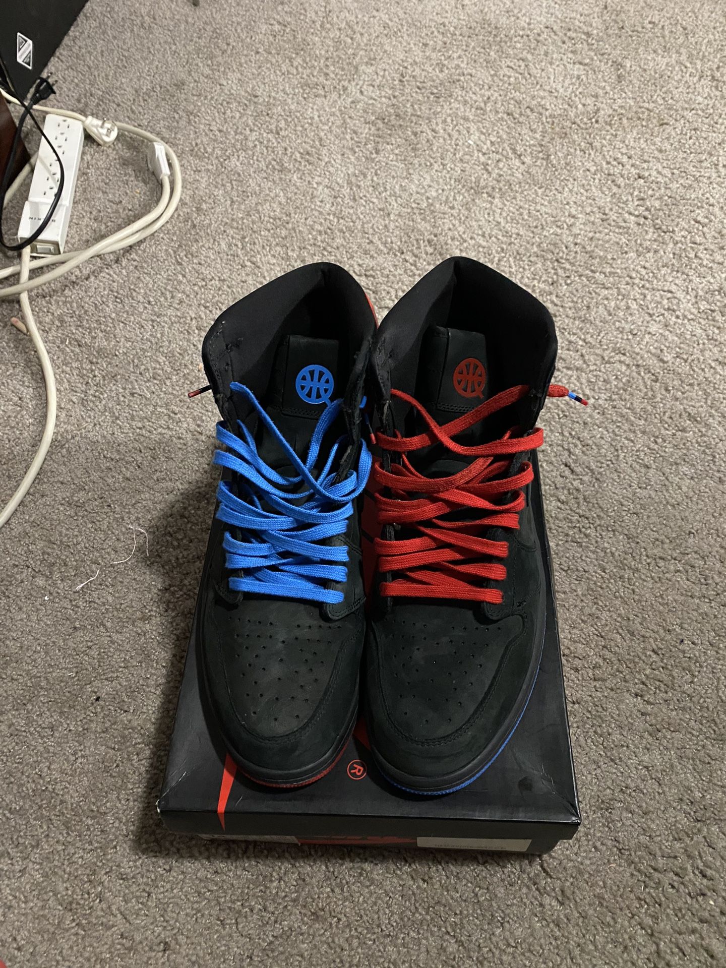 Air Jordan Retro High OG 'Quai 54' Black Men's Size 14