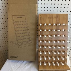 doTERRA Essential Oil Bamboo Peg Oil Rack - Darker Color