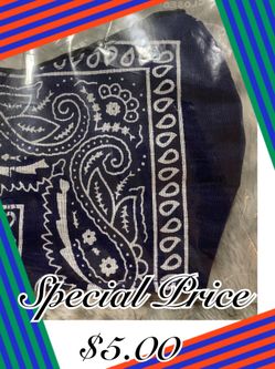 FACE MASK 😷 HANDMADE -Cotton &Polyester.