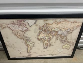 World map frame