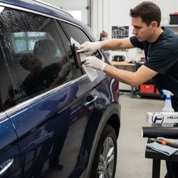 Two-Way Perforated Window Film - Fellers Black Label 6 Mil 50/50,54"x164FT