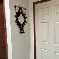 Boho Decorative Wall Mirror with Tassels – Unique Handmade Style