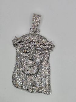 Custom 10KT Diamond Jesus Piece