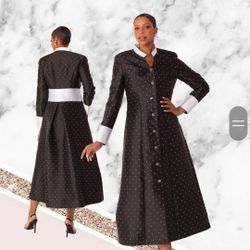 Designer Rhinestone Dress Minister Robe