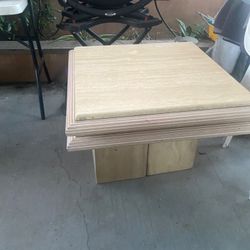 Marble Dining Table/ (2)  End Tables/ (1) Coffee Table