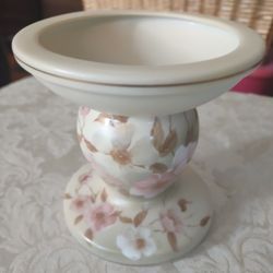 VTG VICTORIAN GARDEN HUMMELWERK DOGWOOD JAPAN PILLAR CANDLE HOLDER