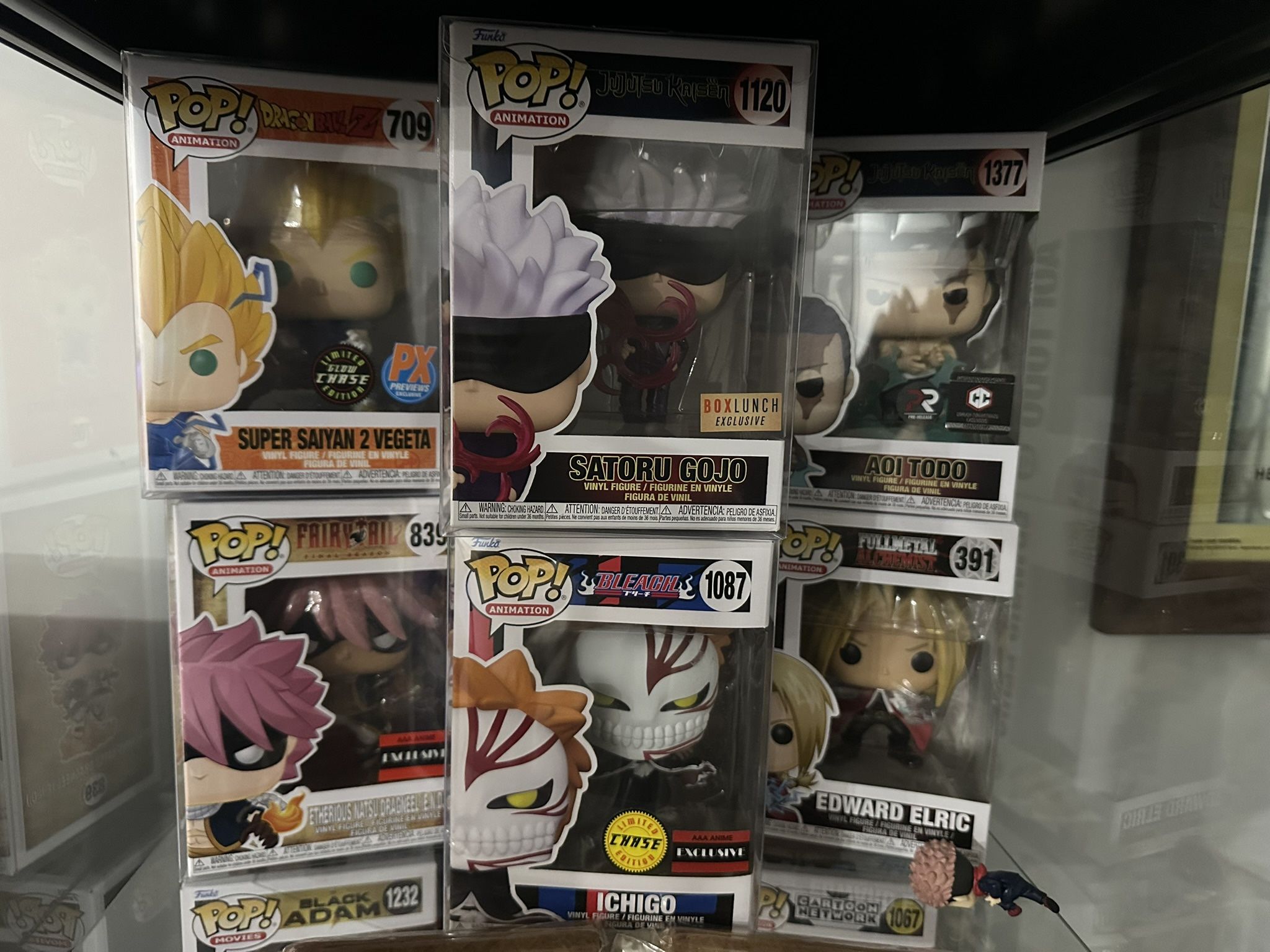 Anime Funko Pop Collection + IKEA LED Display Cases (Chases & Exclusives)