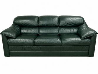 Two genuine leather sofas