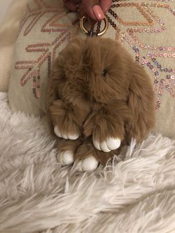 Bunny Pom Pom key chain