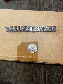 Vintage 1960s Ford Mustang Chrome Emblem – C5ZB-16038-C