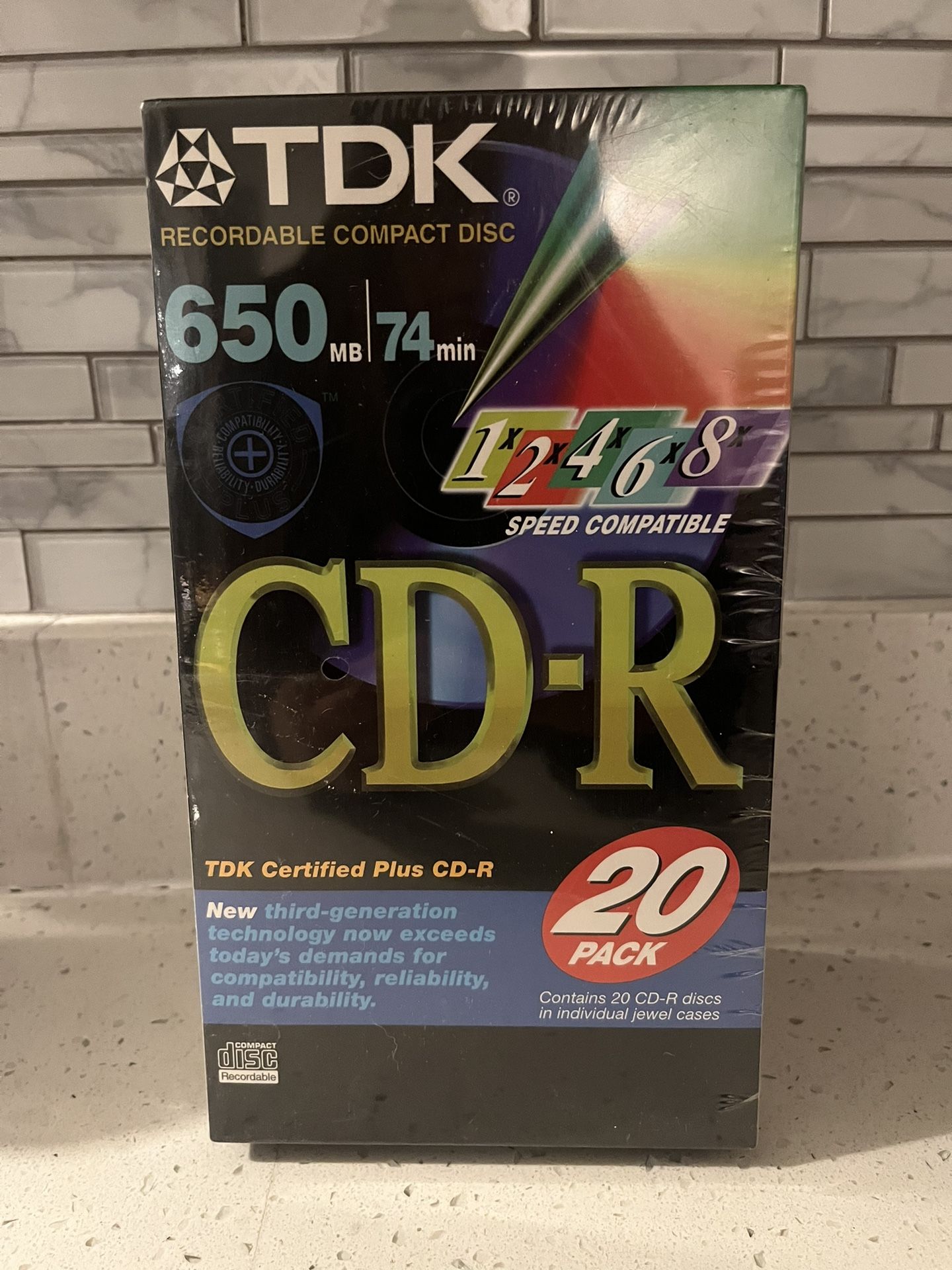 TDK sealed - NEW CD-R blanks 20 Disc w/cases