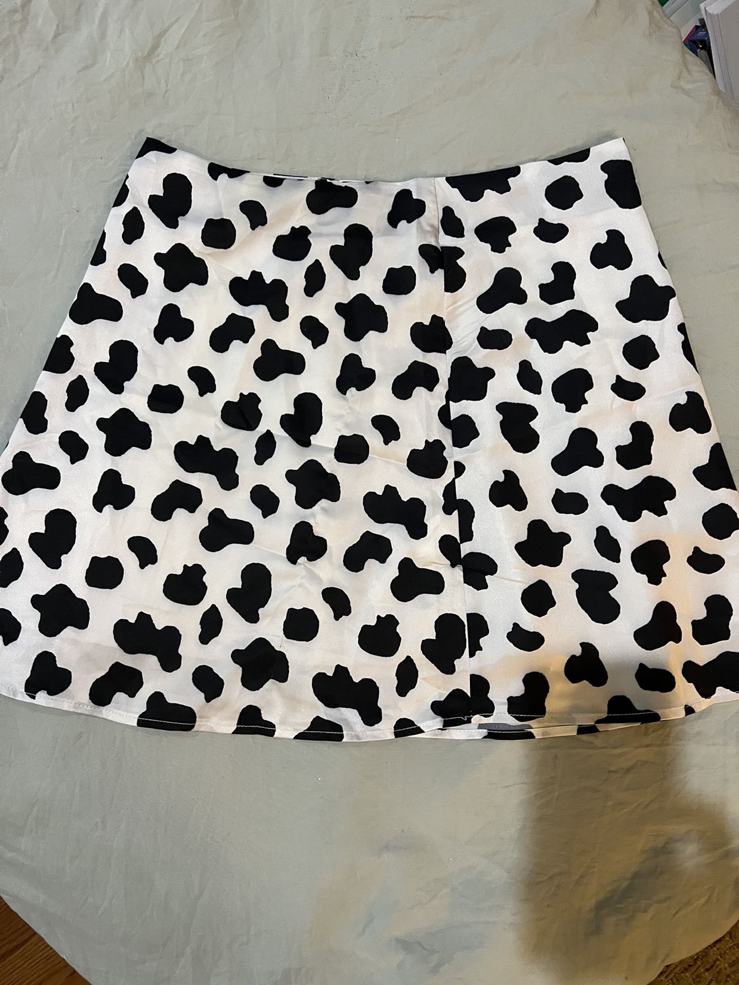 Cow Print Skirt