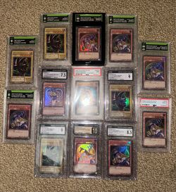 Yu-Gi-Oh! Dark Magician / Dark Magician Girl Graded Lot