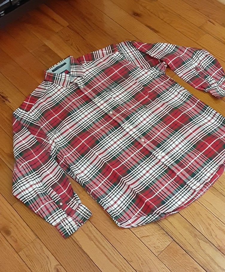 TOMMY HILFIGER PLAID SHIRT