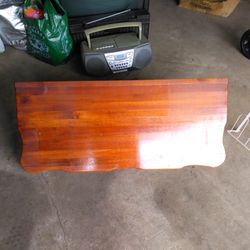 Wood Shelf With Brackets