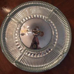 Glass And Chrome Lazy Susan 