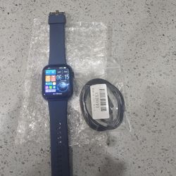 G28 SMARTWATCH (answer/make calls) fitness Tracker steps/Sleep/multiple sport modes iOS/Android-Blue
