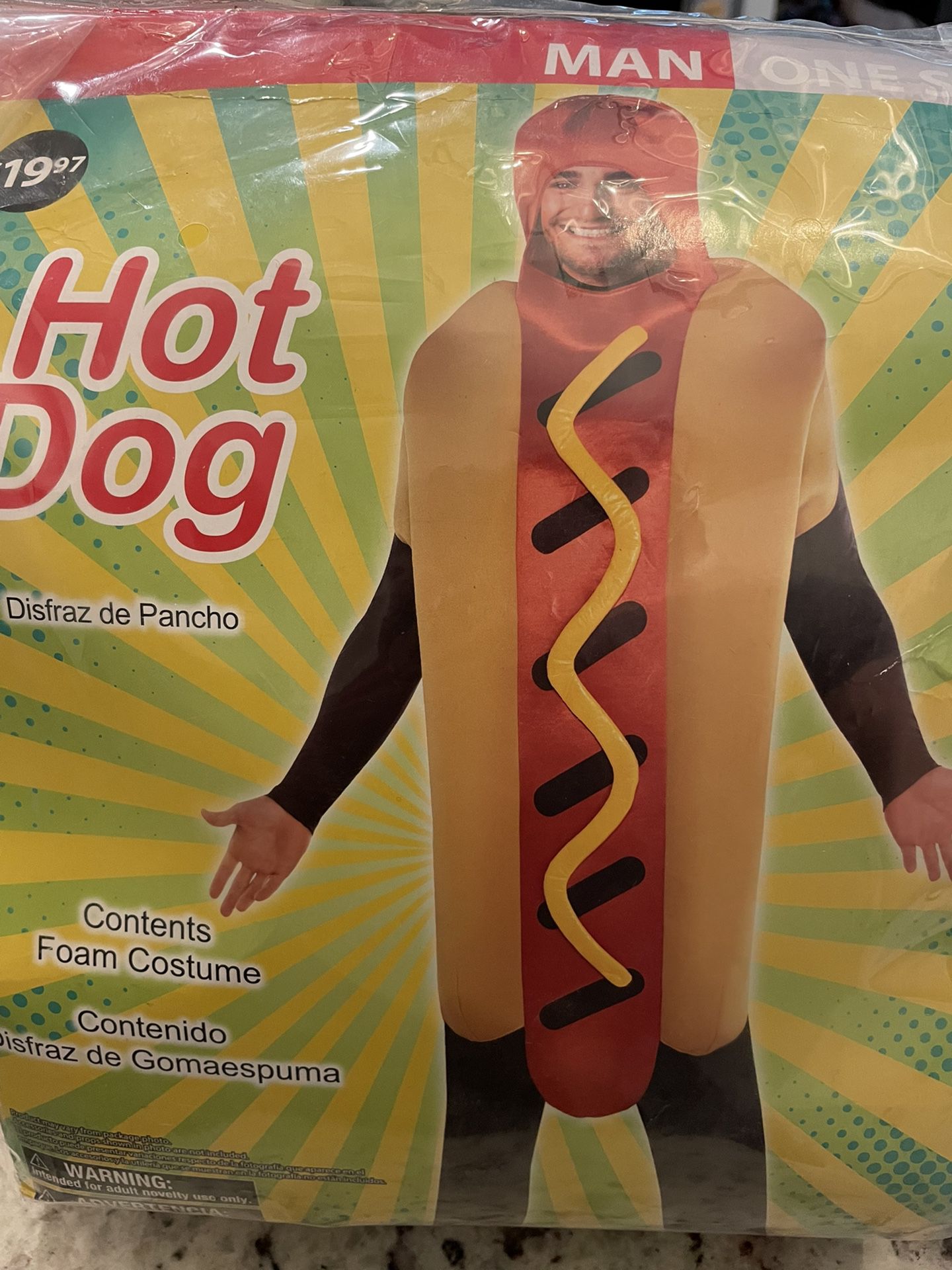 Hot Dog Men’s Halloween Costume 