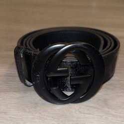 High Quality Black Gucci Belt