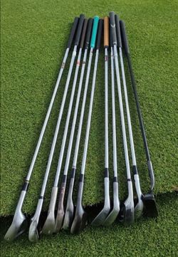 Assorted 11-Piece Golf Club Lot (Irons, Wedges, Chipper, Putter)