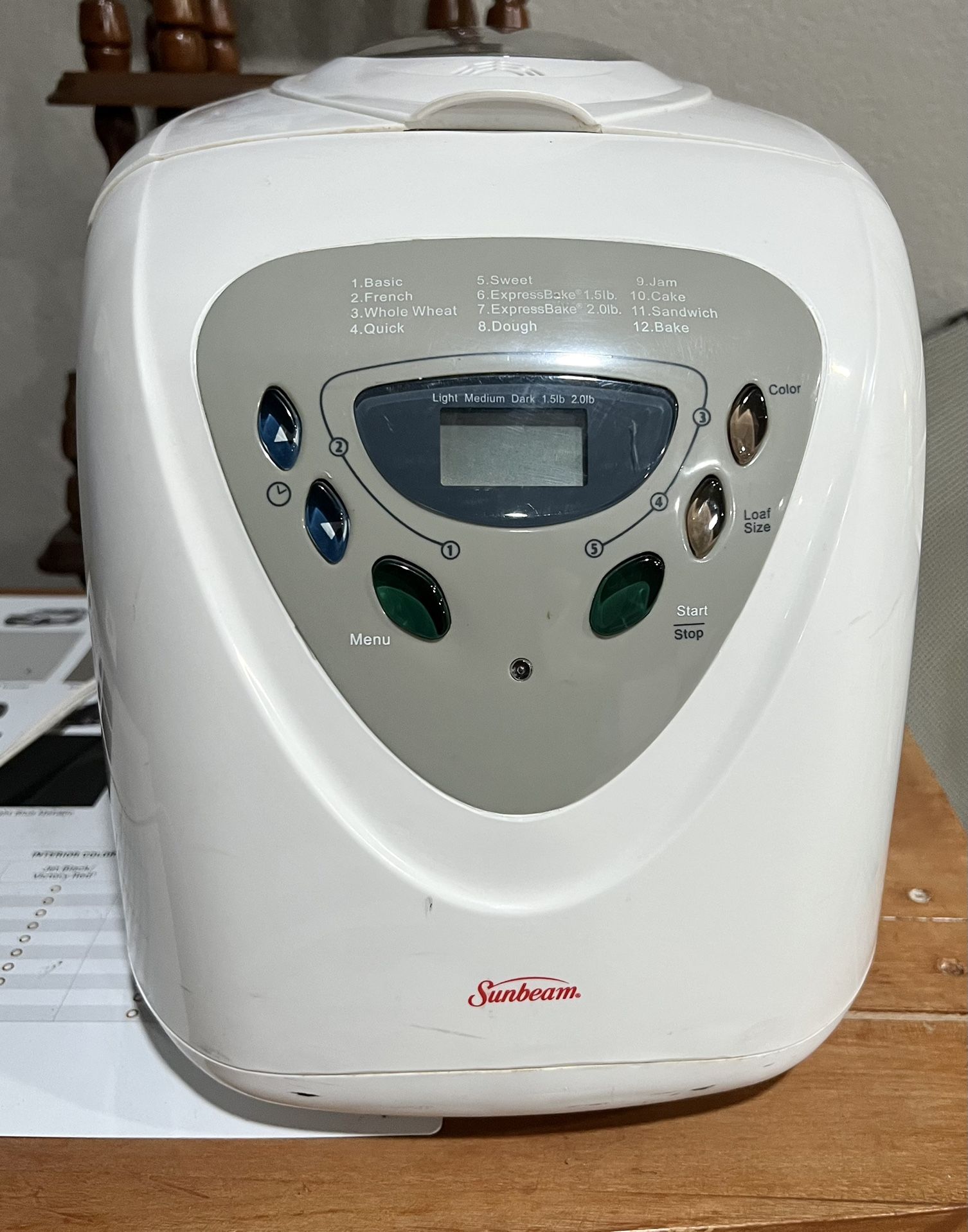 Sunbeam bread Maker