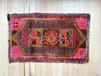 Vintage Turkish Rug Kilim 30” x 18”