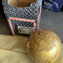 Rare Discontinued Black Widow Gold Bowling Ball 14lb