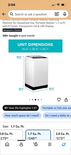 Black & Decker portable washer