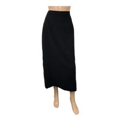 Women's Black Long Lining Skirt, 14