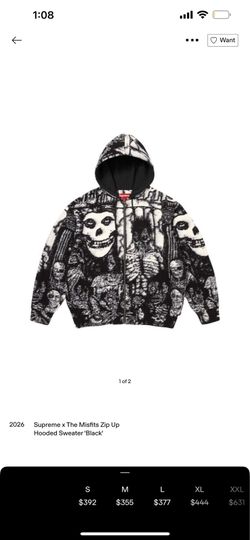 Supreme X Misfits Full Zip Hoodie