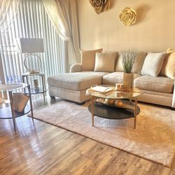 Sectional And Coffee Table Set