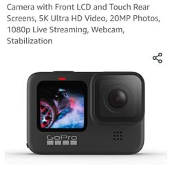  NEW GO PRO 9 BLK  W/ 50 PC Accessories AND EXTRA BATTERY  