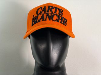 The Classic Snapback - “Carte Blanche” Hat Cap (Orange / OSFA)