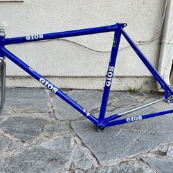 Vintage Gios Blue Racing Steel Frame set Made In Italian 49cm