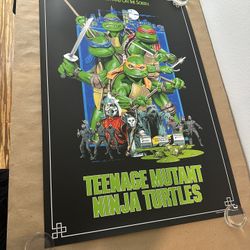 Bottleneck Gallery  Teenage Mutant Ninja Turtles  TMNT Movie Poster Paul Mann Limited Edition 