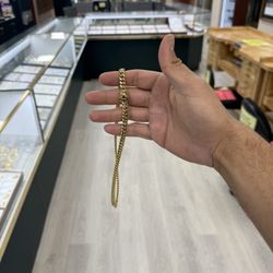 Cuban Link Chain 20 inch 8mm 29.46fram hollow Cuban 10k