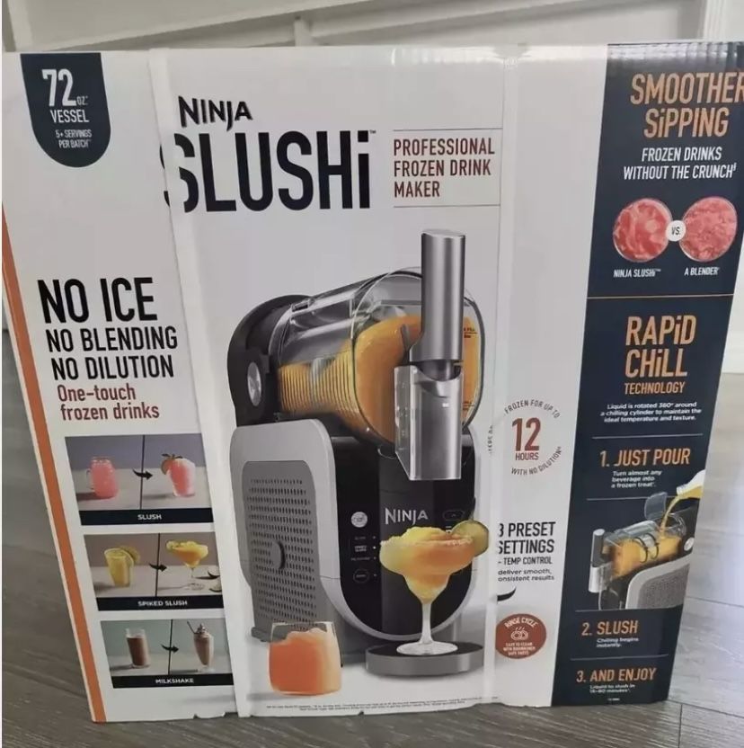Ninja Slushi Professional Frozen Drink Maker FS300 NEW SEALED IN HAND Slushie