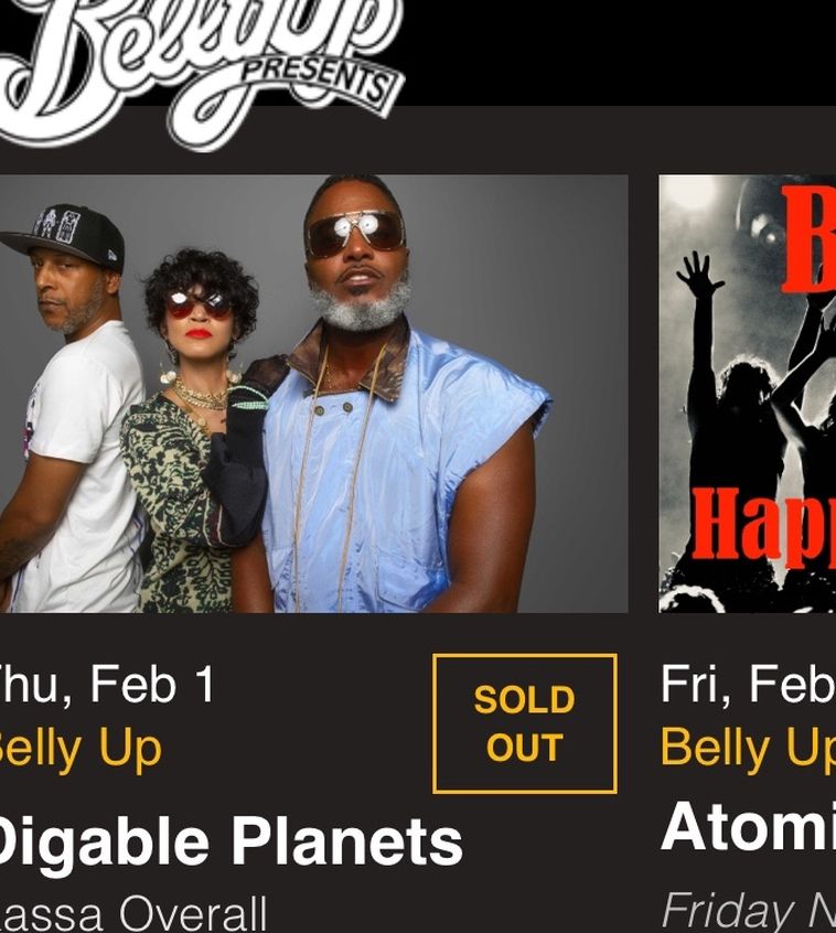 Digable Planets- SOLD OUT, Tonight 2/1 @ Belly Up